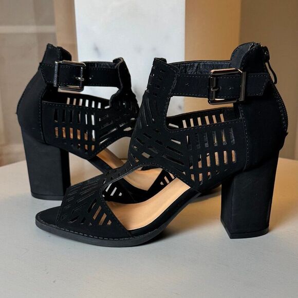 TOP Moda LEVIN-1 Ankle Strap Open Toe Chunky Heel Platform Gladiator Sandal 6.5 - Picture 1 of 11